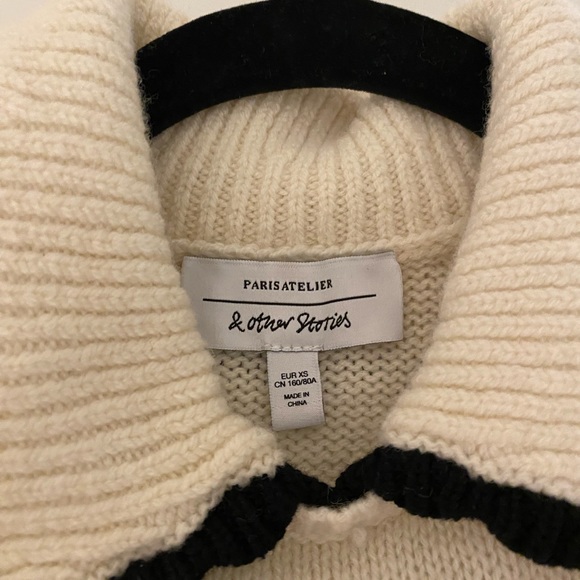 & Other Stories Wide Collar Wool Sweater - Picture 4 of 4